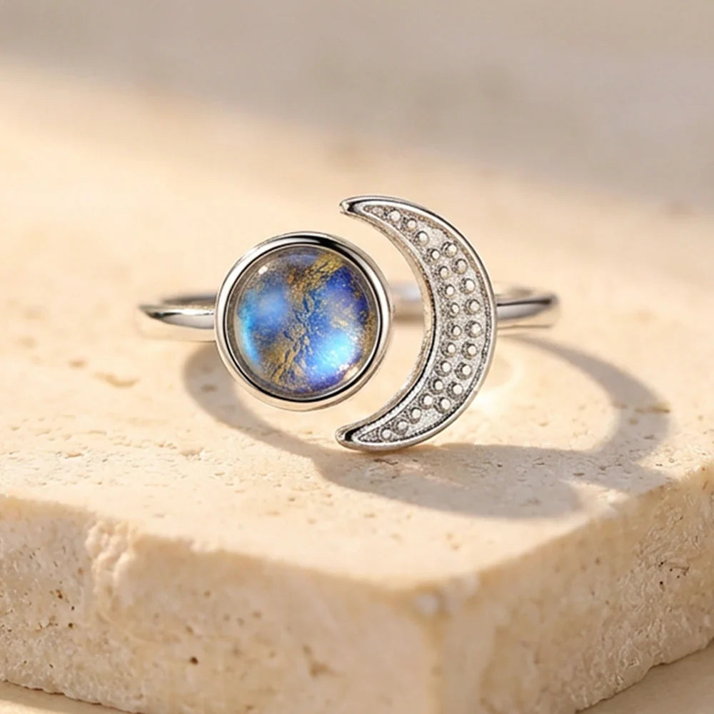 Celestial Glow Moon Ring