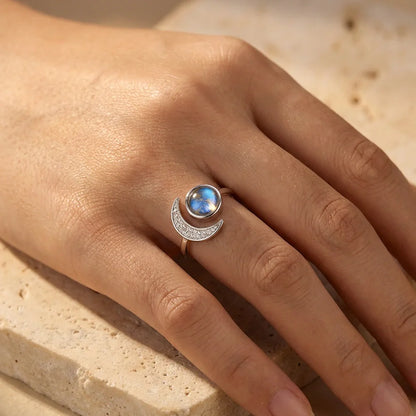 Celestial Glow Moon Ring