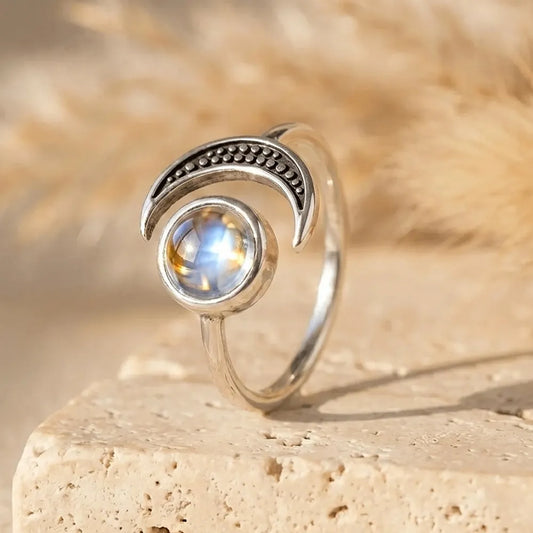 Celestial Glow Moon Ring