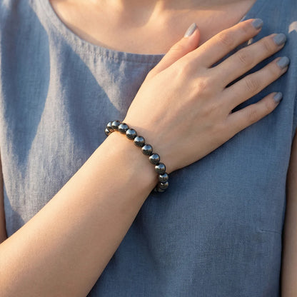 Grounded Strength Hematite Bracelet