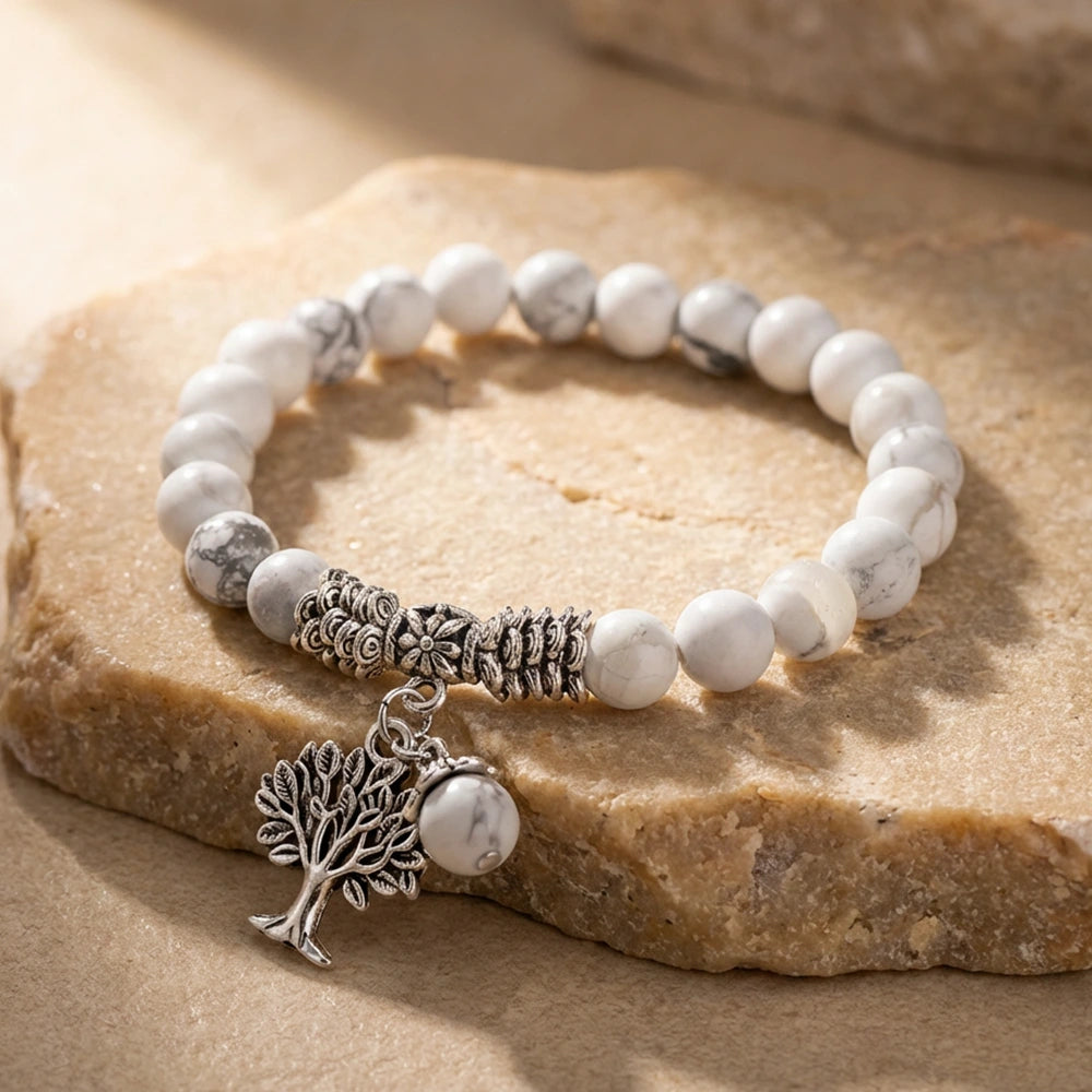 Stay the Course Howlite Bracelet