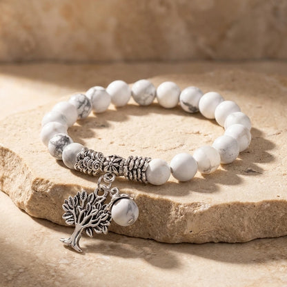 Stay the Course Howlite Bracelet
