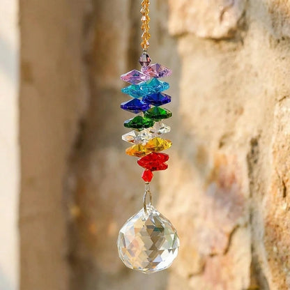 7 Chakra Crystal Suncatcher