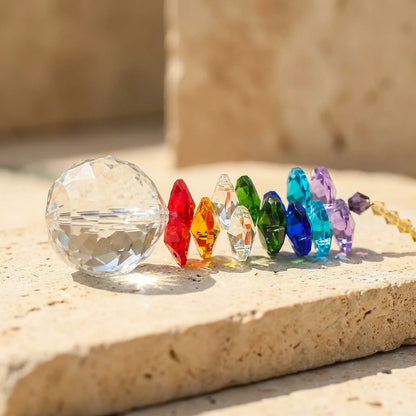 7 Chakra Crystal Suncatcher