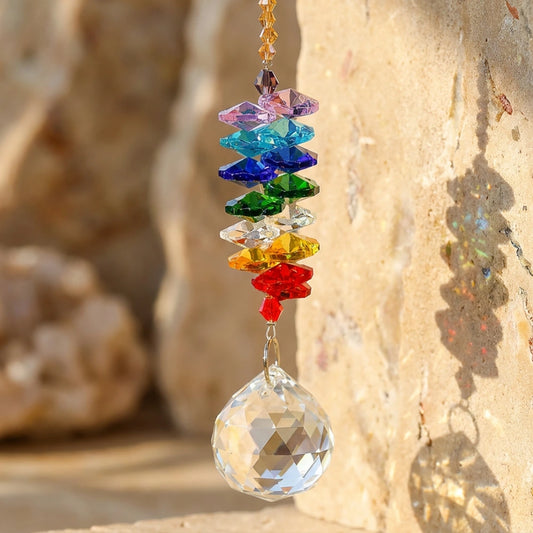 7 Chakra Crystal Suncatcher