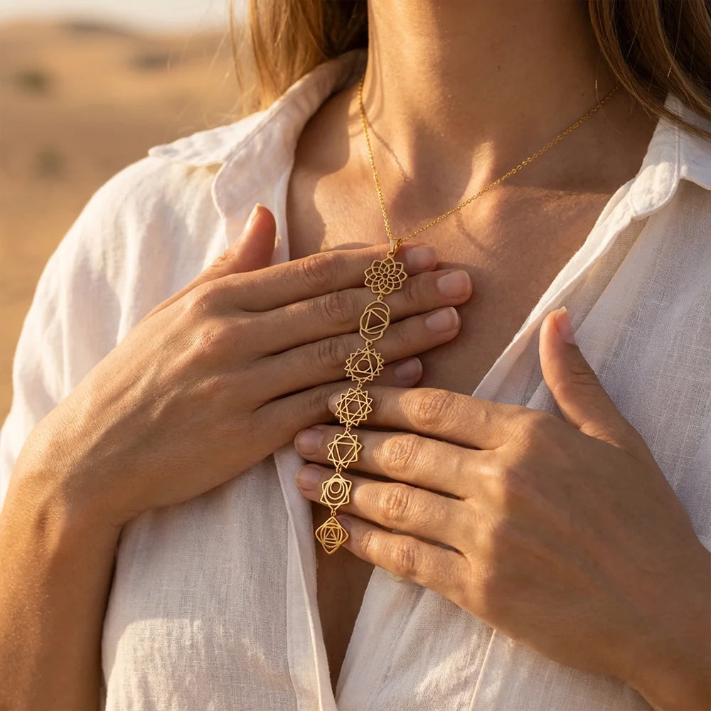 Ascension Line – 7 Chakra Statement Necklace