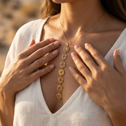 Ascension Line – 7 Chakra Statement Necklace