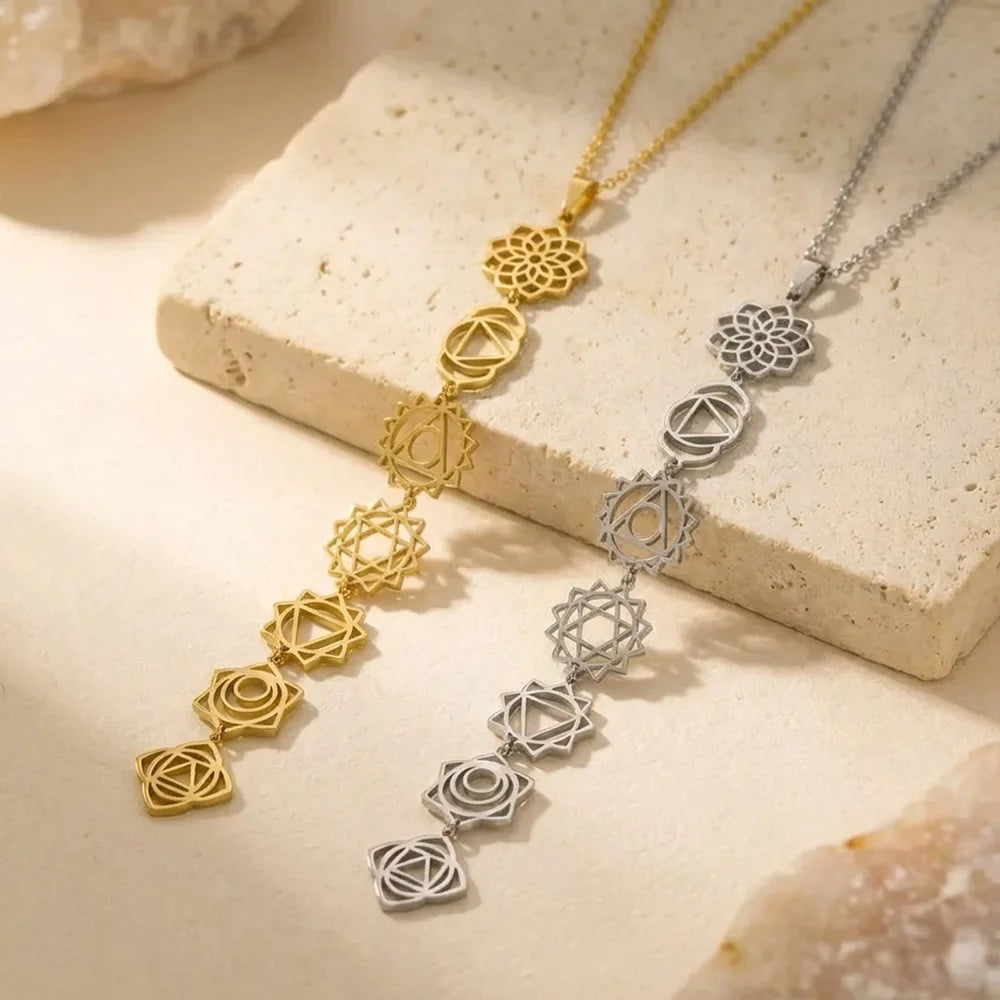 Ascension Line – 7 Chakra Statement Necklace