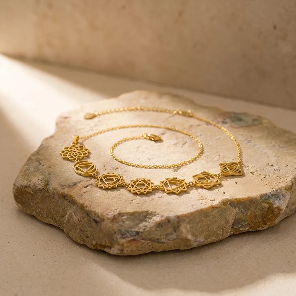 Ascension Line – 7 Chakra Statement Necklace