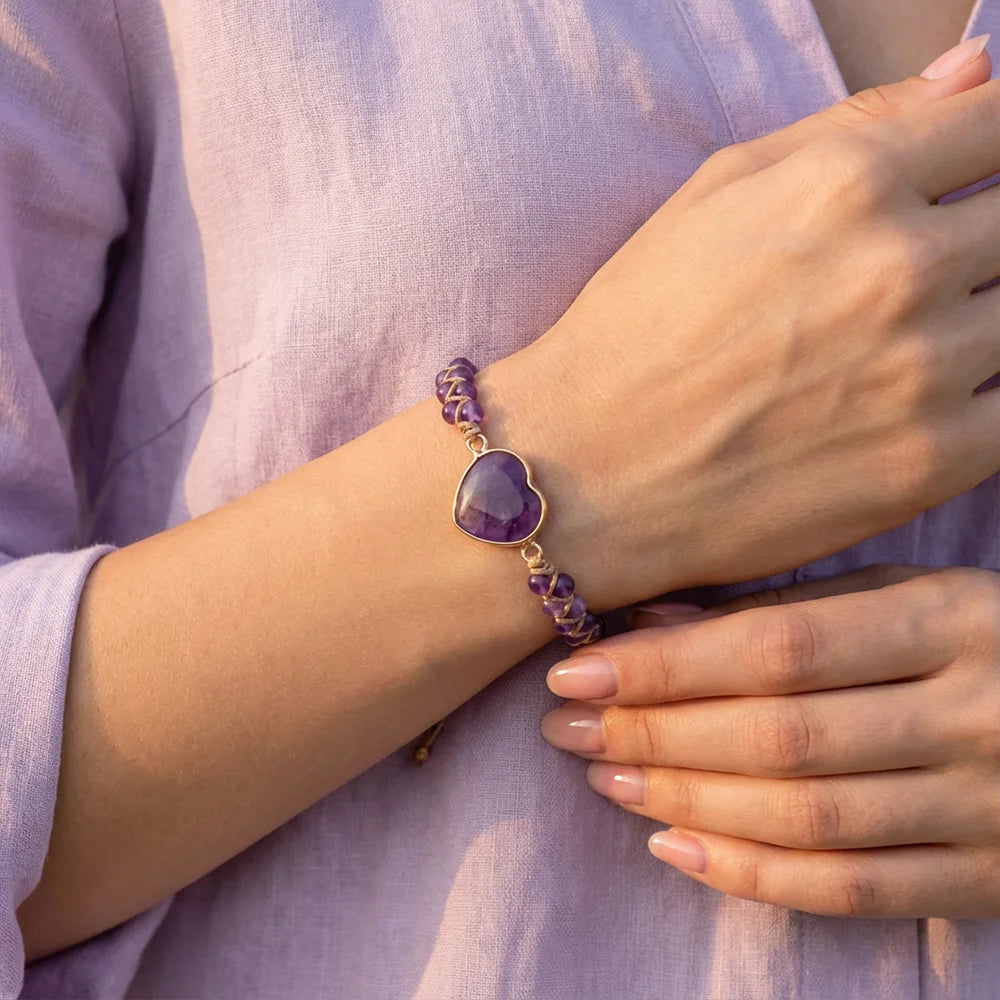 Calm Heart Amethyst Bracelet