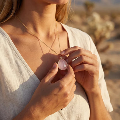 Heart of the Goddess – Rose Quartz Necklace