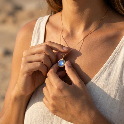 Aura Shield Labradorite Necklace