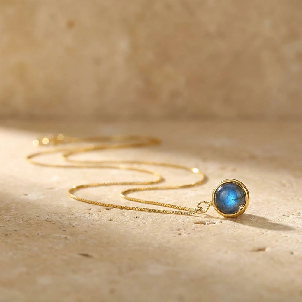 Aura Shield Labradorite Necklace