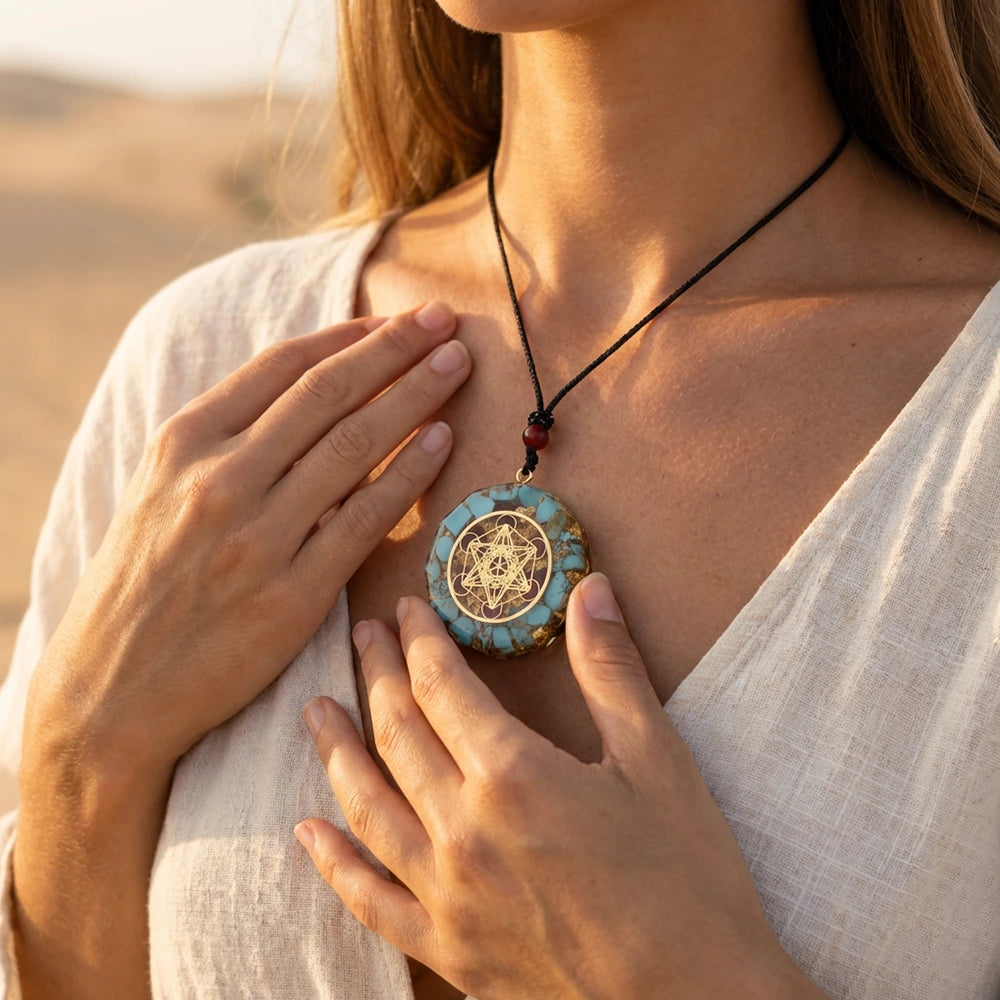 Metatron’s Cube Orgonite Pendant