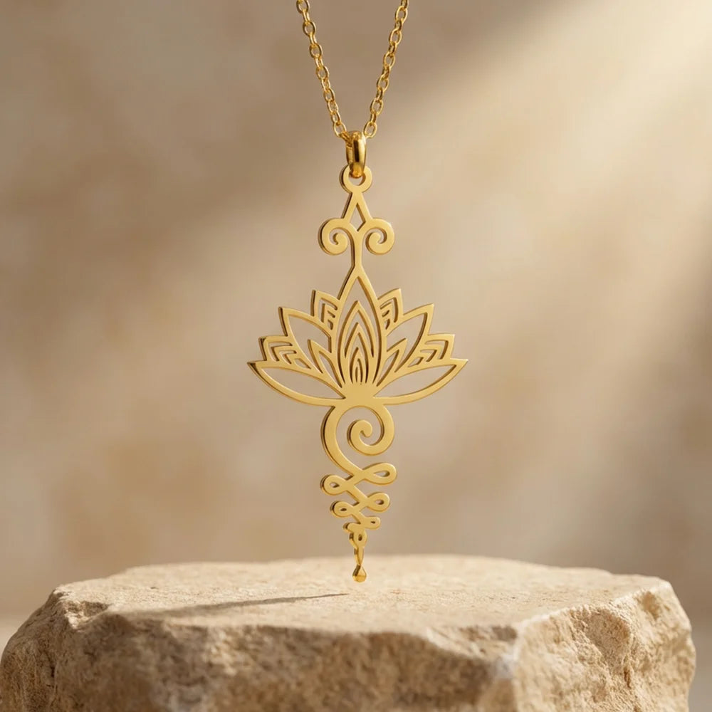 Rise & Align – Lotus Journey Necklace