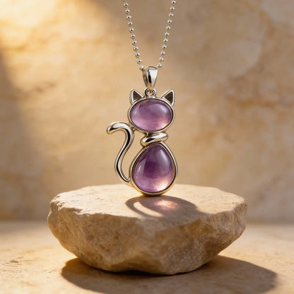 The Cat Guardian – Crystal Pendant